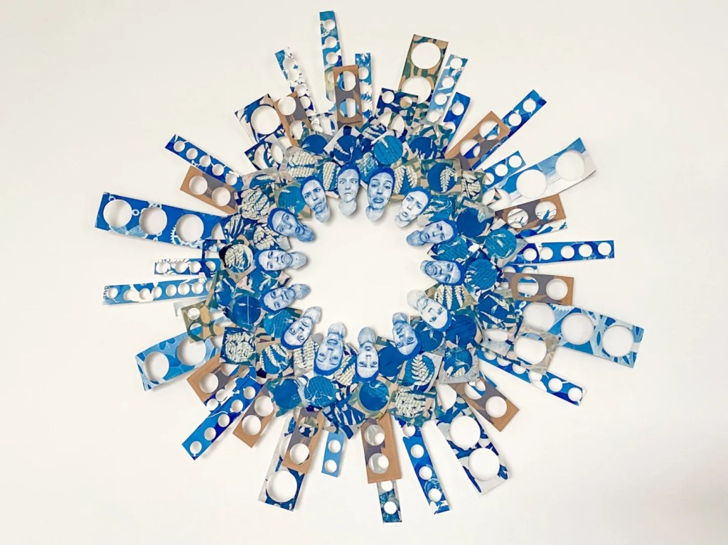 Dandelion, cyanotype sculpture, work in progress 2024 by Jo Howell
Seen in Maverick Beyond